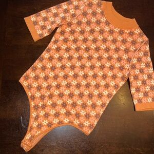 Free People Floral Sweater Bodysuit